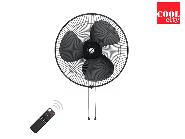 ATOMBERG - RENESA WALL FAN 400MM -MIDNIGHT - BLACK